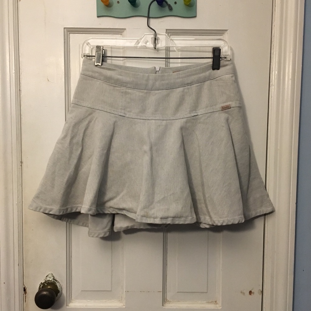 Pastel grayish-blue skorts